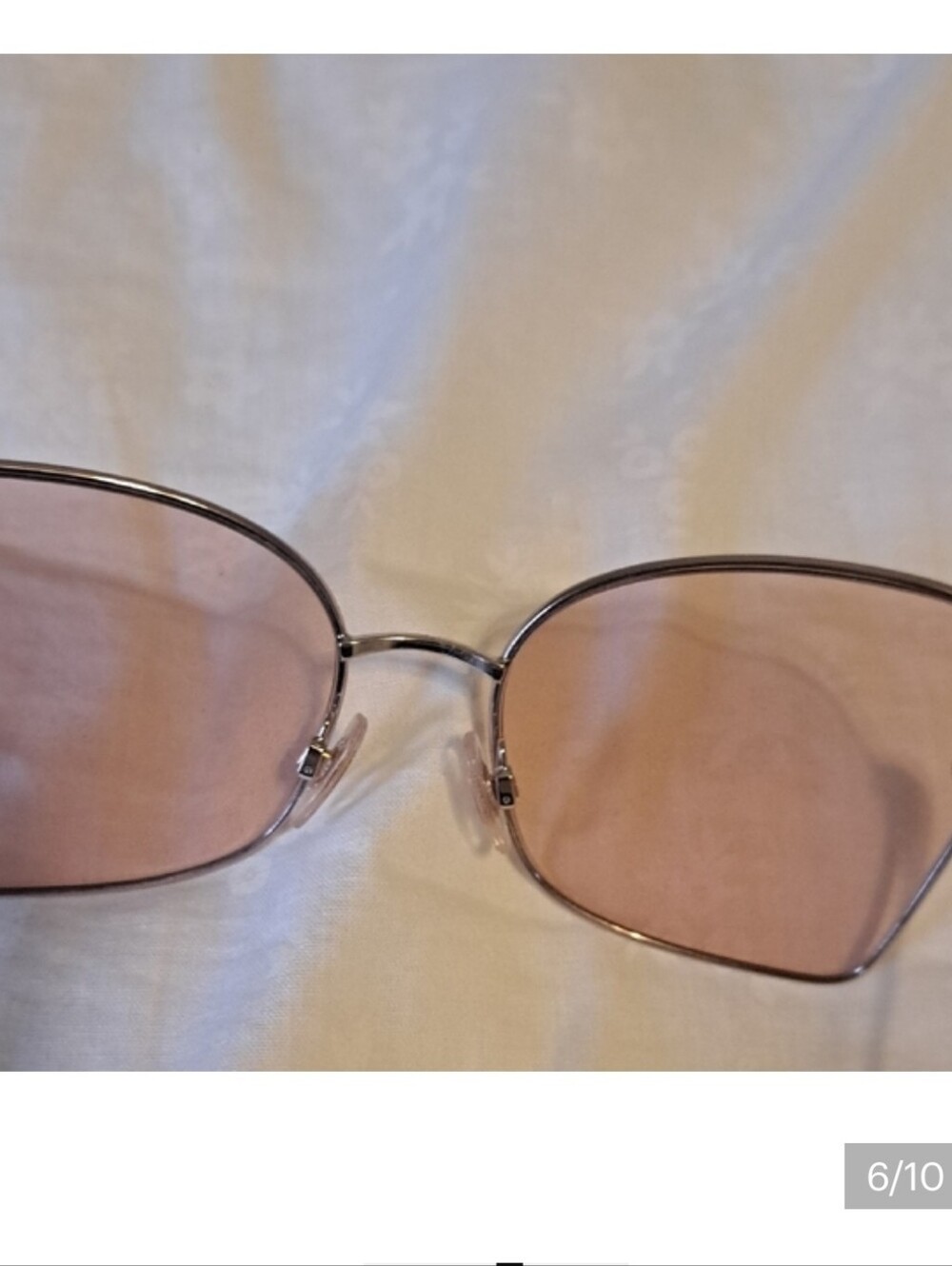 Dolce & Gabbana Pink Rimless Women's Sunglasses - Picture 5 of 8